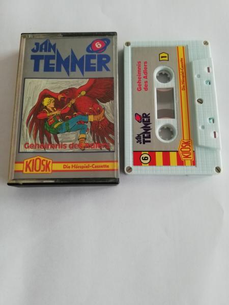 Jan Tenner Folge 6 Geheimnis des Adlers 5-fach Silber geschraubt Weiß mit Silbernen Aufkleber 4.24745 CD Kiosk(Frontcover mit Bleistift bemalt)